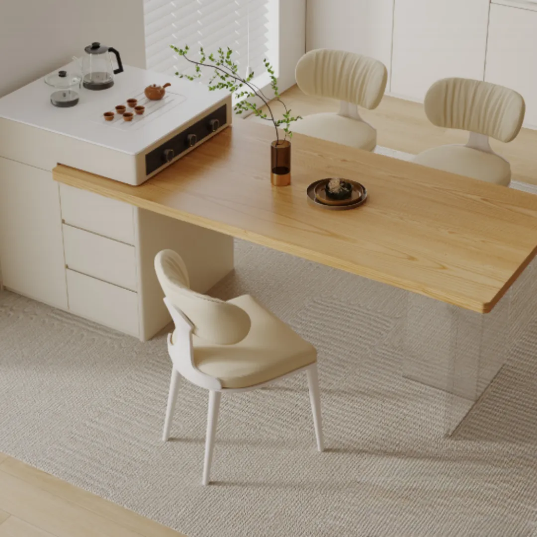 1207Y SOLID WOOD ISLAND TABLE – 700×700×900MM