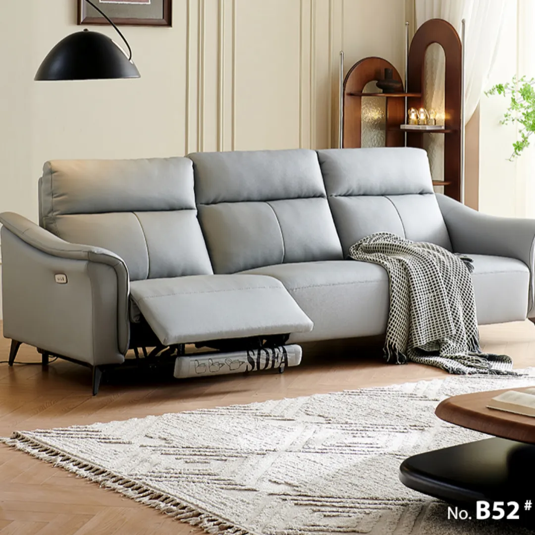 B52# RIGHT ELECTRIC RECLINER + 3-SEATER LEFT SOFA